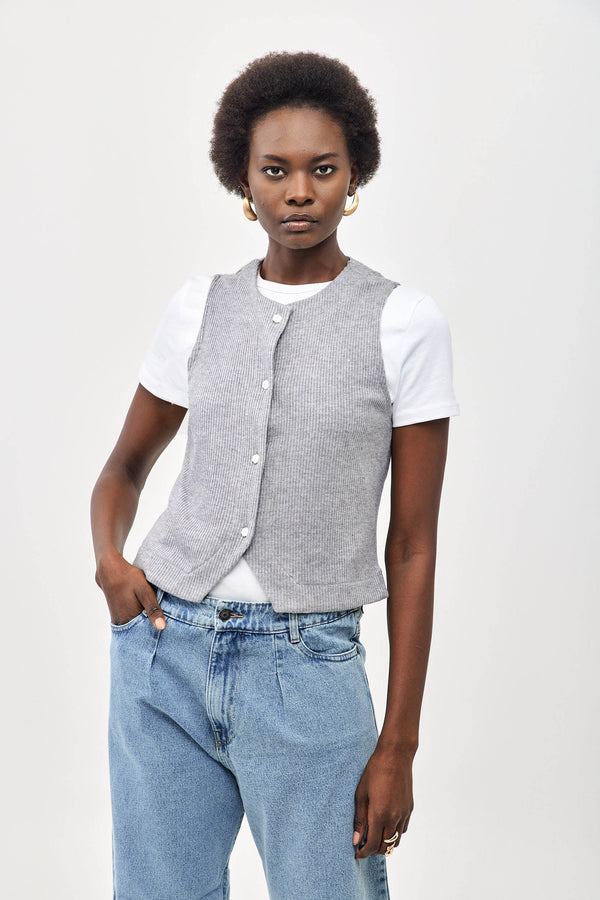 🎋Spring 2025 - Chu Chu Vest - Grey