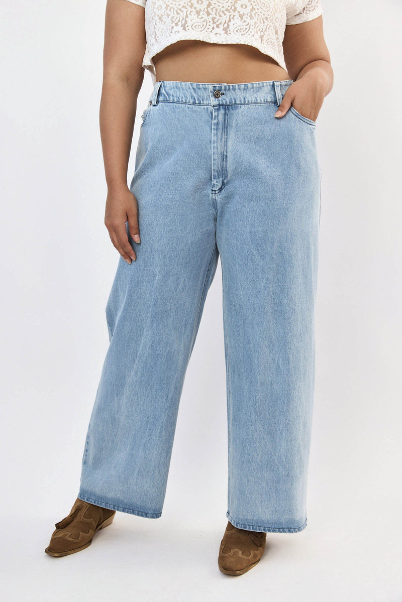 🪻Spring/Summer 2024- Kelly wide leg Pale blue jeans