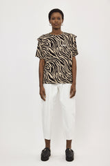 🪻Spring/Summer 2024- Mars  T shirt - Camel Zebra 🐫🦓