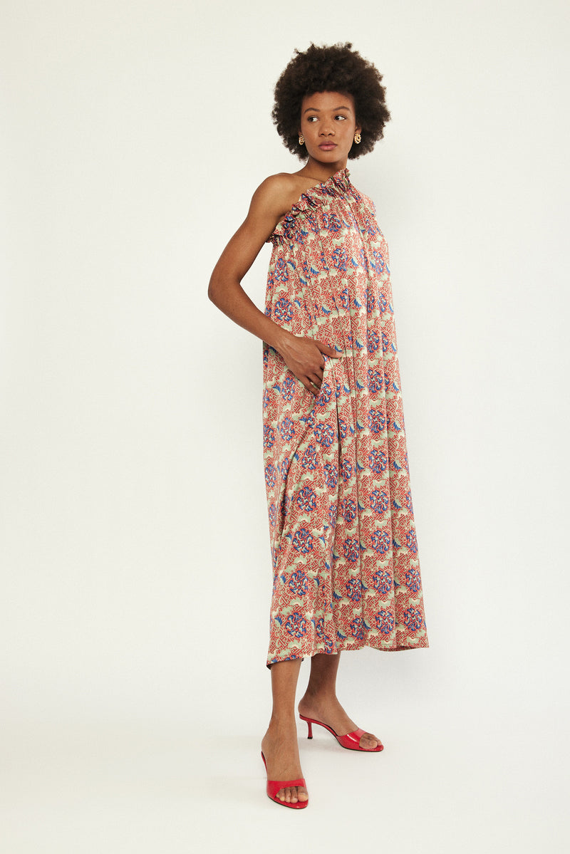 🪻Summer 2024- Philadelphia 76 -One Shoulder Maxi Dress- Energy