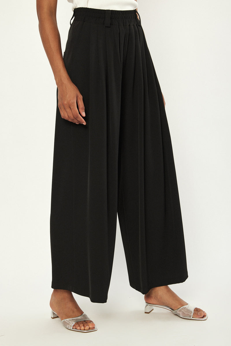 🪻Spring/Summer 2024 -Cowabunga Pleated wide legs trouser- Black