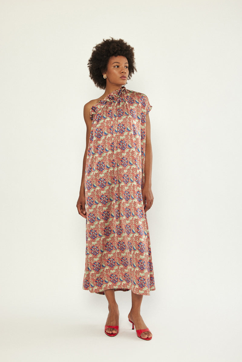 🪻Summer 2024- Philadelphia 76 -One Shoulder Maxi Dress- Energy