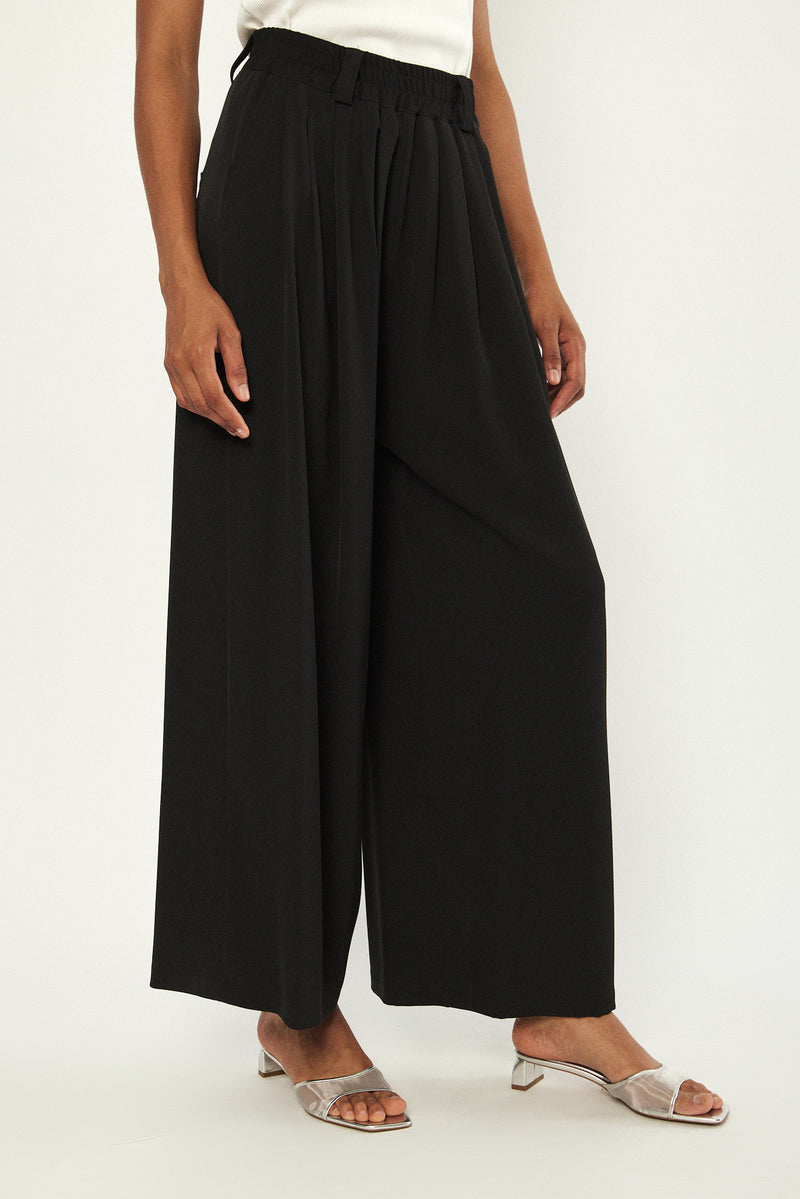 🪻Spring/Summer 2024 -Cowabunga Pleated wide legs trouser- Black