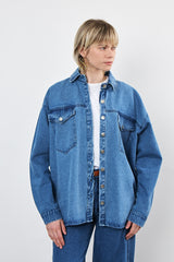 🌿Spring 2025 - Western  Shirt - Light Blue Denim