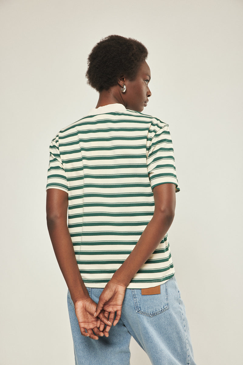 🎋Spring 2025 - Sticker T -Elegant Green striped