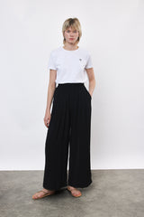 ⛵️Spring / Summer  2025  -Wear Me Forever- Pleated wide legs trouser- Black