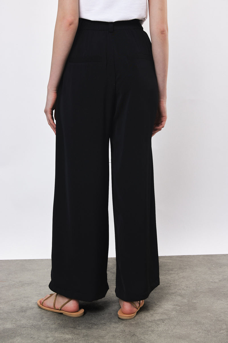 ⛵️Spring / Summer  2025  -Wear Me Forever- Pleated wide legs trouser- Black