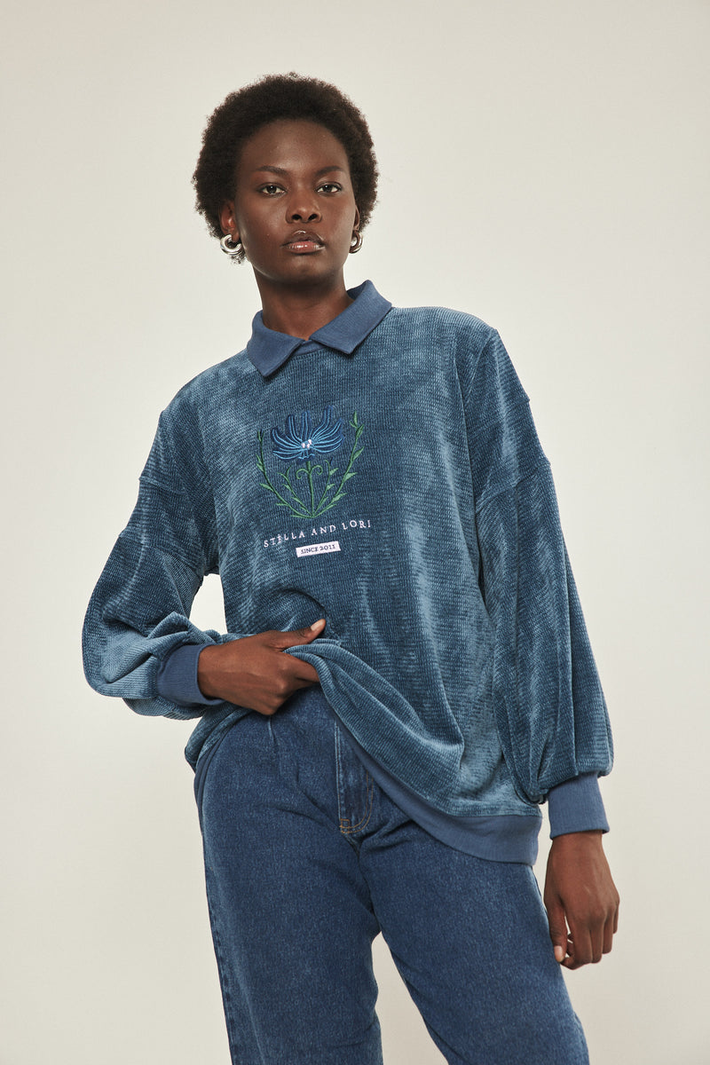 🧣Winter 2024/2025 - Eshet Lot Sweatshirt - Blue velvet ☁️