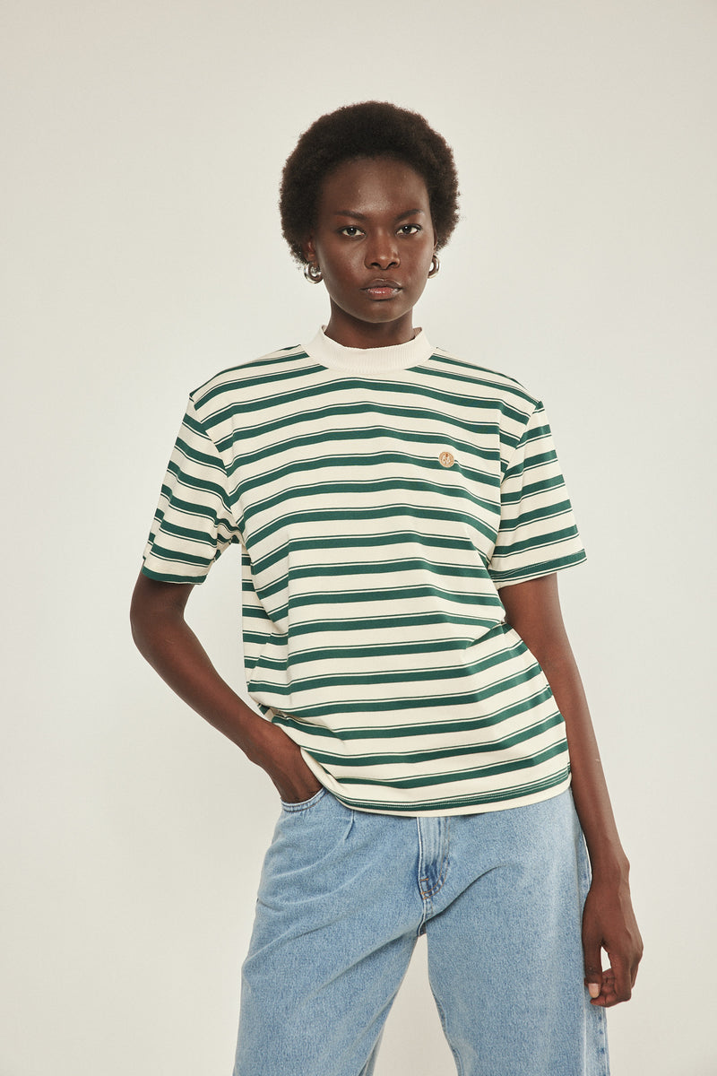 🎋Spring 2025 - Sticker T -Elegant Green striped