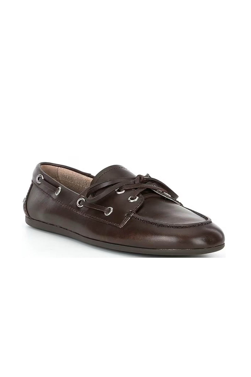 Yachting 🛥️ Boat Shoes by JEFFREY CAMPBELL - Brown like Bittersweet Chocolate 🍫