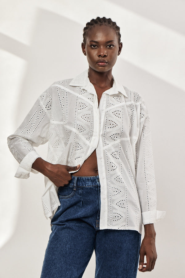 🧣Winter 2024/2025 - The New Klips -shirt - White lace