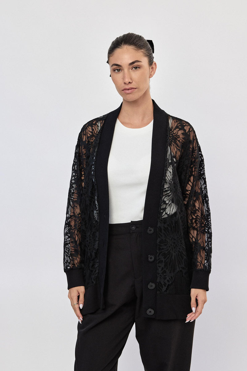 🧣Winter 2024/2025 - Saba Cardigan - Black lace