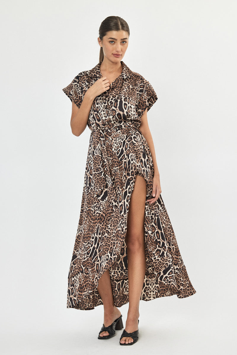 Animal print cheap winter dress