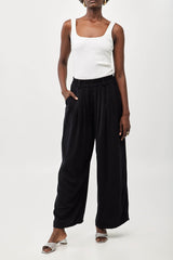 ⛵️Spring / Summer  2025  -Wear Me Forever- Pleated wide legs trouser- Black